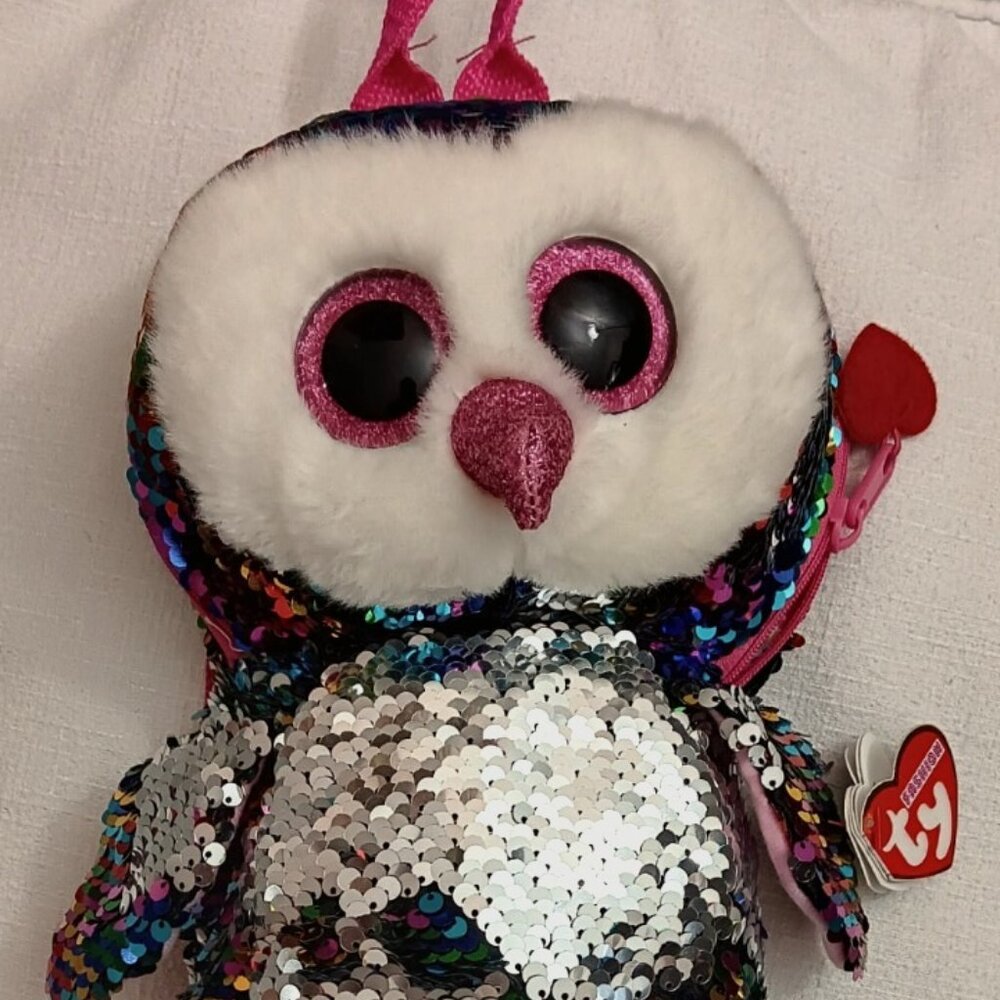 Backpack (Mini), Ty Fashion Owen Sequins Penguin - Hottest Penguin Ever!